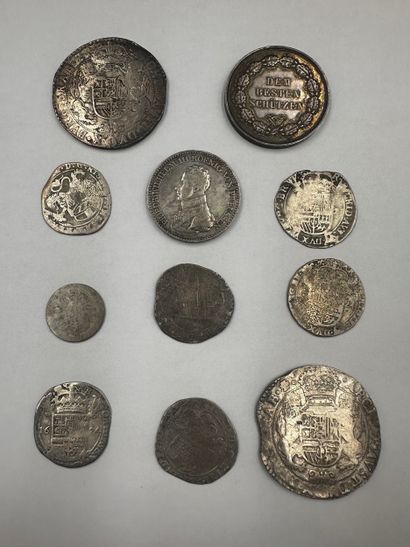 NETHERLANDS

Set of two silver patagons for...