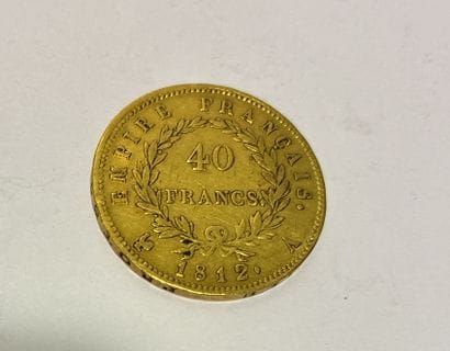 PIECE de 40 francs Napoléon I années1812
Gross...