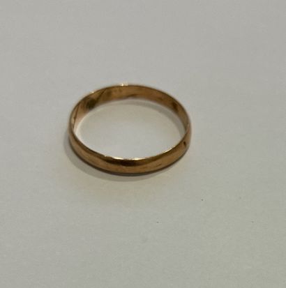 Wedding band in 18K yellow gold ( 750 thousandths)
Gross...