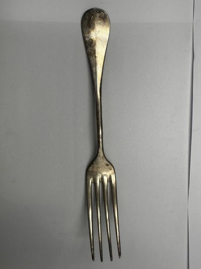 Silver-plated lot including: fifteen spoons,...