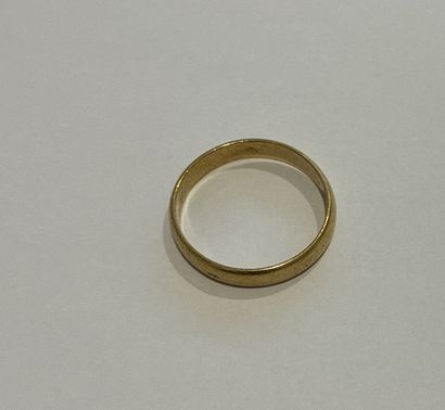 Wedding band in 18K yellow gold ( 750 thousandths)
Gross...
