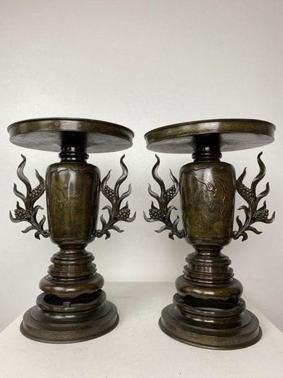JAPAN, Meiji period (1868-1912) . 
Pair of...