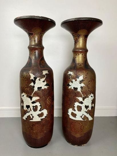 JAPAN, Meiji period (1868-1912). 
 Pair of...