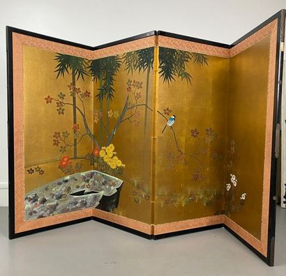 JAPAN, Taisho period (1912-1926). 
 Four-panel...