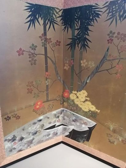 JAPAN, Taisho period (1912-1926). 
 Four-panel...
