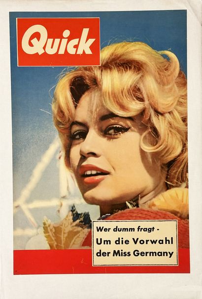 Quick Miss Germany (Brigitte Bardot?) Poster...