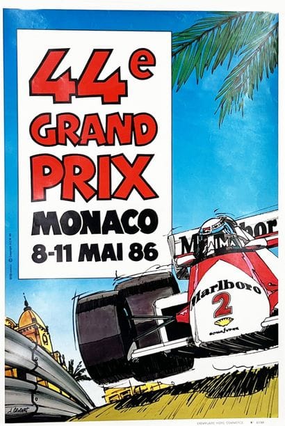 GROGNET J.
Grand Prix de Monaco 44 ème 1986...