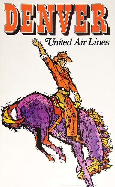 JEBARY
Denver United Air Lines Broncobuster...