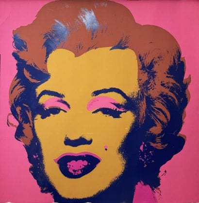 ANDY WARHOL
Marilyn Monroe Dark Rose Silkscreen...