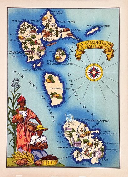 JYLLBERT
La Guadeloupe La Martinique Carte...