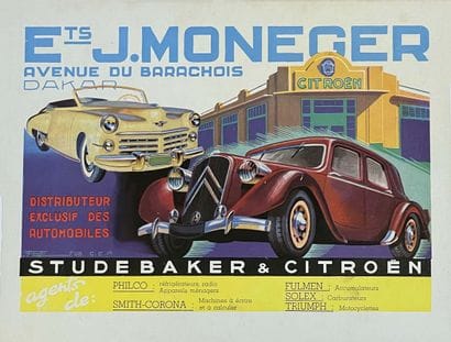 DIEMER F.
Ets J. Moneger Dakar Studebaker...