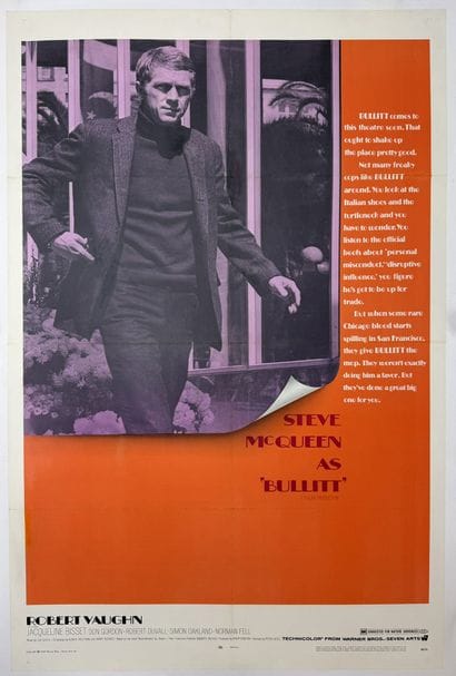 Bullitt Steve McQueen Lithograph from the...