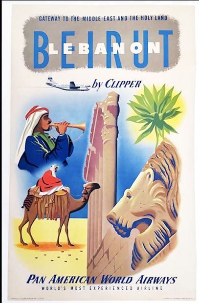 Lebanon Beirut Pan American World Airways...
