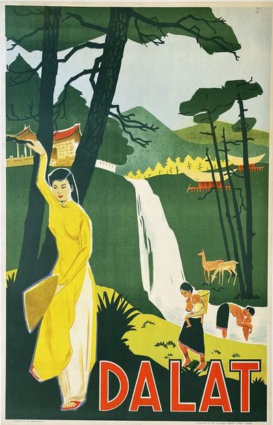 DALAT (Vietnam) Saigon Dong Nam Poster mounted...