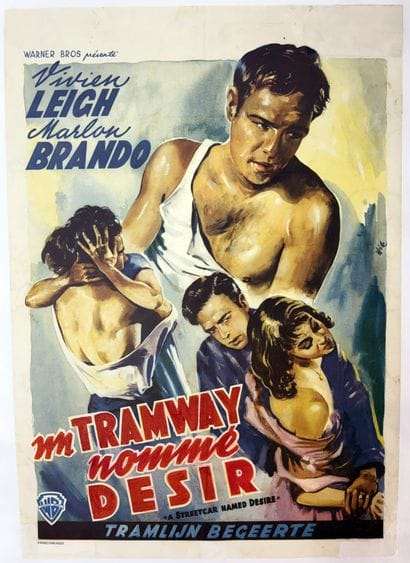 A Streetcar Named Desire, Marlon Brando Canvas-mounted...