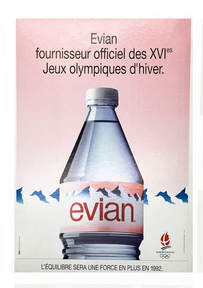 Evian Fournisseur Officiel des XVI Jeux Olympiques...