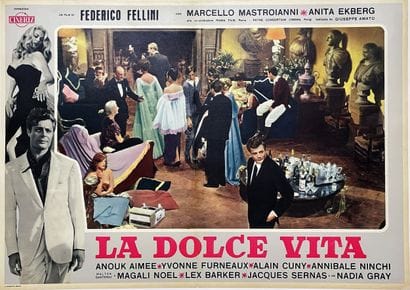 La Dolce Vita Federico Fellini Anita Ekberg...
