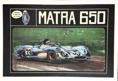JIDEHEM
Matra 650 Spirou Linen-mounted poster...