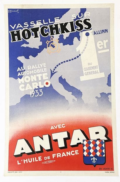 Hotchkiss 1933 Monte Carlo Rally Vaselle...