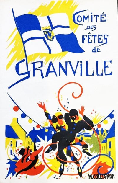 Comité des Fêtes de Granville Rare* Affiche...