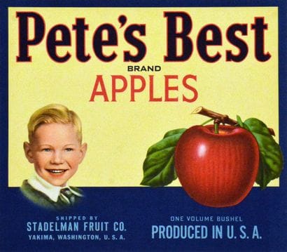 Pete's Best Brand Apple Shipped by Stadelman...