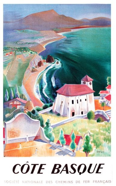 VECOUX
Basque Coast, Fronton by Bidard Paul...