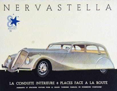 Renault Nervastela 8 Cyl. La conduite interieur...