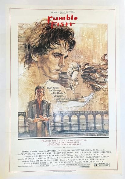 Rumble Fish Rusty James Printed in USA Affiche...
