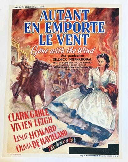 Gone With The Wind L. & H. Verstegen Brussels...