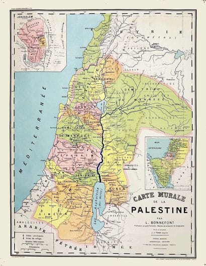 FOREST J.
Map of Palestine in 1963 by L....