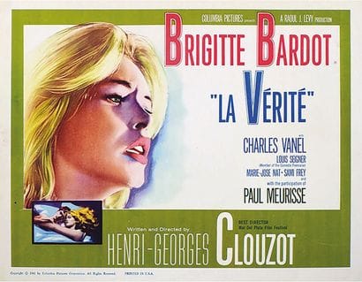 La Vérité Poster mounted on linen / Vintage...