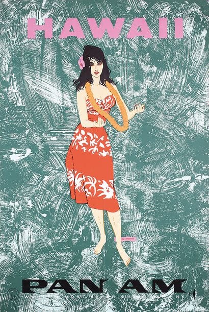 MOORE AL
Hawaii, USA Pan Am Lithograph in...