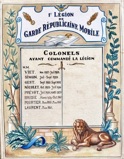 1st Mobile Republican Guard Legion, Colonels,...