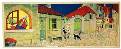 La Mère Michel Affiche entoilée/ Vintage...