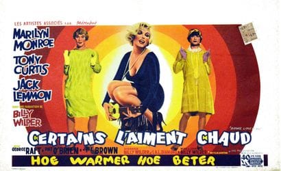 Some Like It Hot Marilyn Monroe, Tony Curtis,...