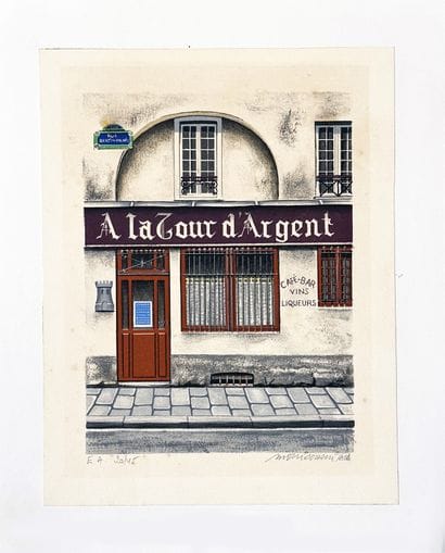 At the Tour D'Argent Café Bar Wines Liqueurs...