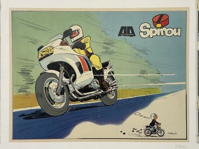 JIDEHEM
Spirou, Actual Quarto Affiche entoilée/...