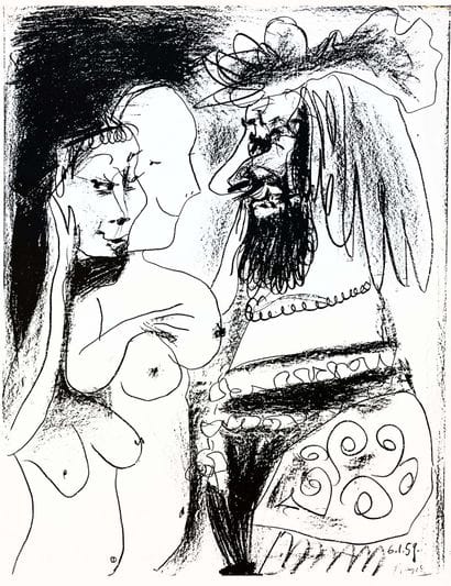 PICASSO, PABLO
The Old King Printed in a...
