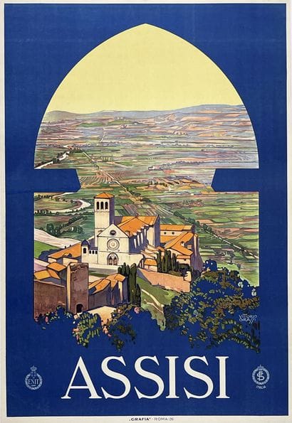 GRASSI VITTORIO
Assisi Enit Grafia Roma Poster...