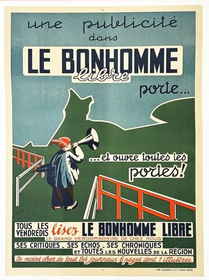 MAHAUT A.
Le Bonhomme Libre An ad in 