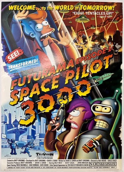 Space Pilot 3000 Printed In UK Affiche entoilée/...