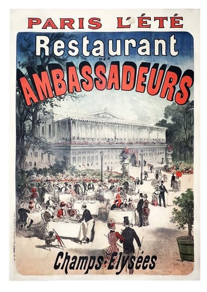 JULES CHERET
Restaurant Ambassadeurs Paris:...