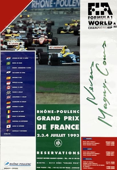 Grand Prix de France 2 3 4 juillet 1993 Nevers...