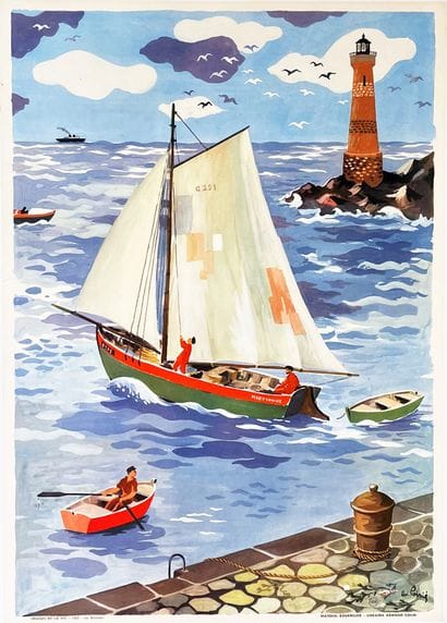 POIRIE EN.
The Maryvonne Boat, Fishermen,...