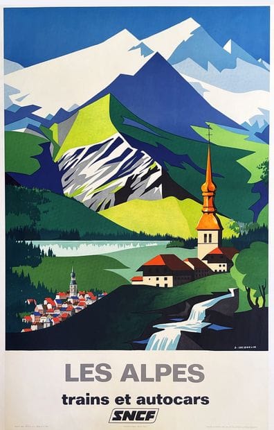 JACQUELIN J.
Les Alpes Trains et autocars....
