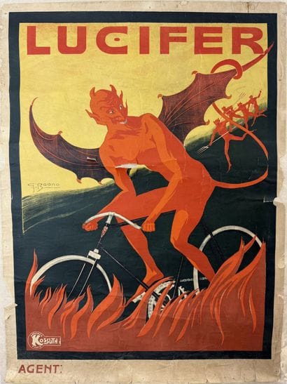 Lucifer Kossuth Paris Affiche Entoilée (Entoilage...
