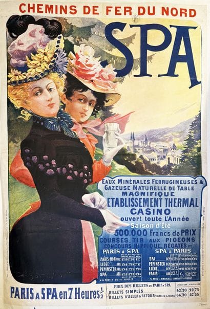 Spa Eaux Minérales L. Geisler Paris Poster...