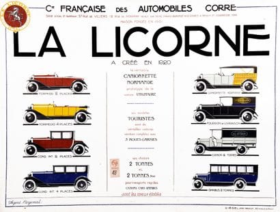 La Licorne Sté Française des Automobiles...