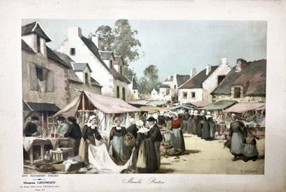 LECLAIRE R
Breton Market Advertising Cardboard...