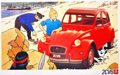 HERGE
2CV6 Citroën Tintin (Red) La Publicité...